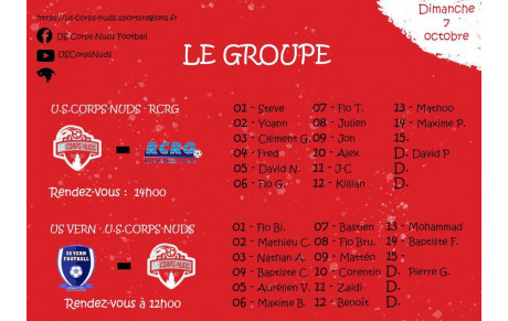 Convocation Dimanche 7 Octobre