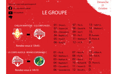 Convocation Dimanche 21 Octobre