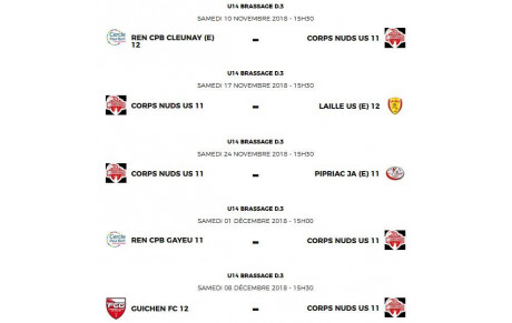Programme Brassage U14 - Phase 2