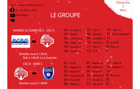Convocation Dimanche 3 Mars